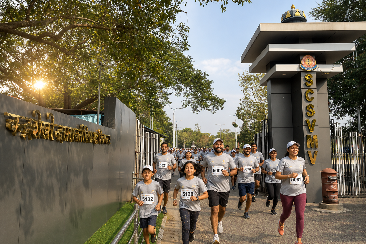 FIT INDIA MARATHON at SCSVMV campus gate