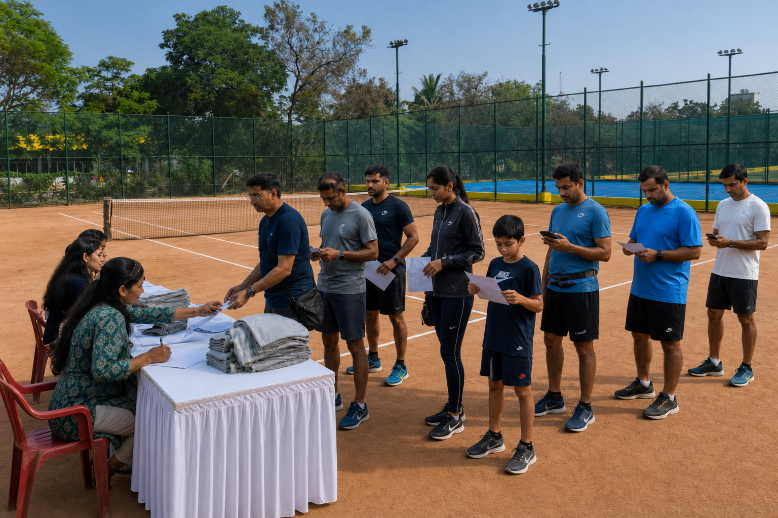 Marathon registration at SCSVMV campus