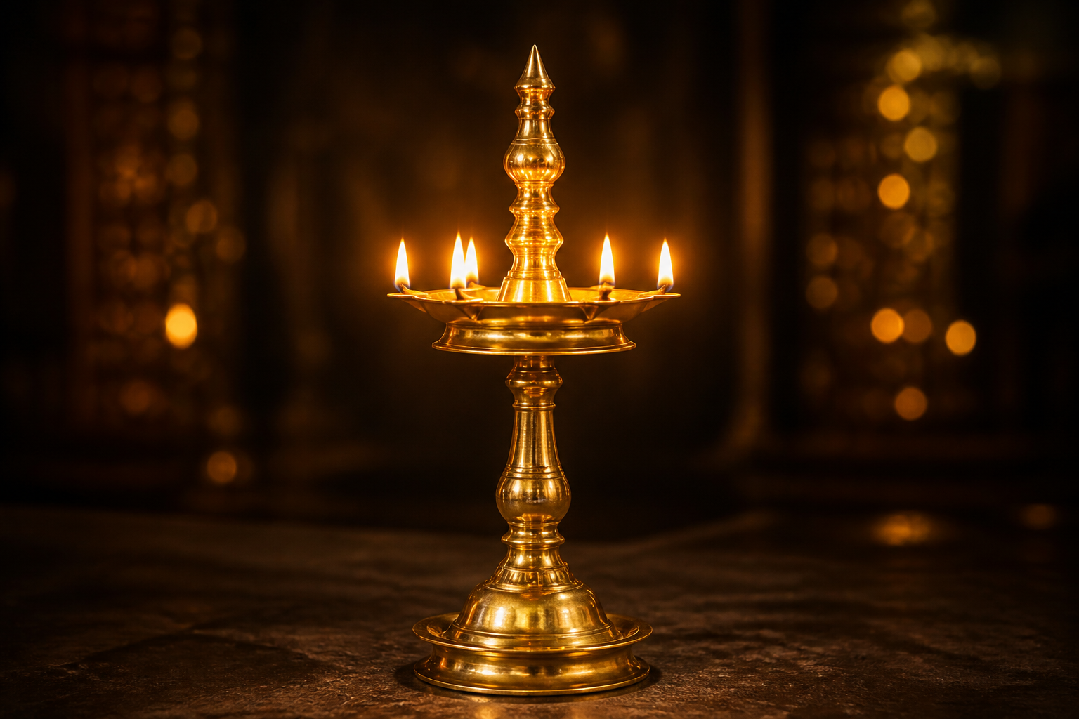 Kuthu Vilakku — traditional Hindu brass lamp