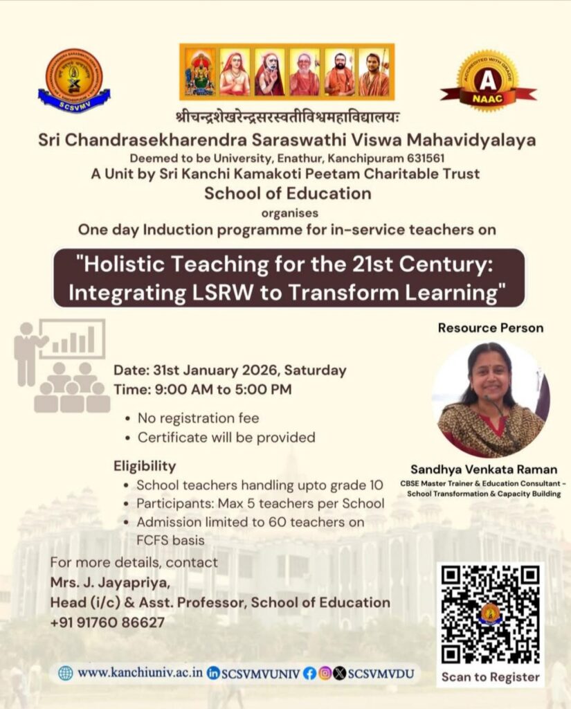 Holistic Teaching for the 21st Century Integrating LSRW to Transform Learning – Flyer