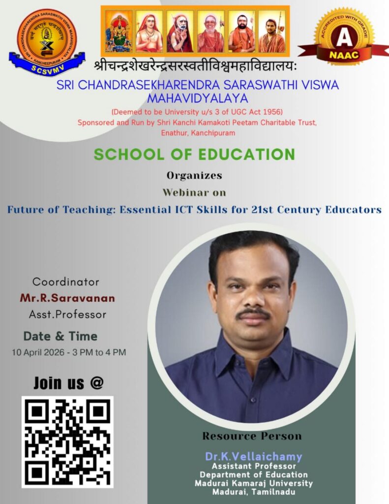Webinar on Future of Teaching : Essential ICT Skills for 21st Century Educators – Flyer